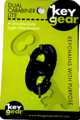 Dual Carabiner keychain bug out bag camp hike survival emergency KEY GEAR fun