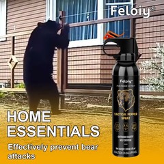 Feloiy 30 Feet BEAR Deterrent Repellent Spray 11 oz GLOW CAP CAMPING HIKING