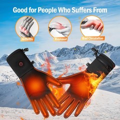 Xuanmei Gr Heated Gloves Liners For Men Women Rechargeable Battery Powered