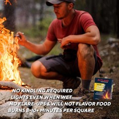 Safe Lite Fire Starter Squares – Heavy Charcoal Starters for Fireplace, Grill Pi