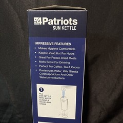 4 Patriots Sun Kettle Solar Power Water Heater Boil Water Sun Power Camping