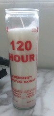 Emergency Candle, 120 hr Survival Candle A365 Made in USA Black outs Disaster *