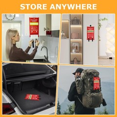 FIREWESS Emergency Fire Blanket, 2 39 inches by 39 inches, Fiberglass-2pack