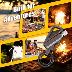 2 Pack Permanent Match Infinity Lighter with Multitool Keychain Bottle Opener…