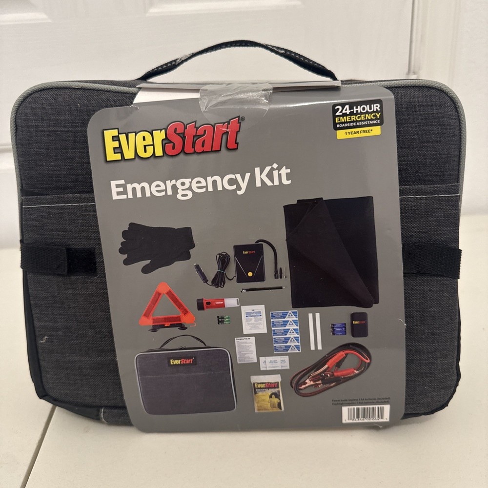 Car Emergency Roadside Kit Universal Vehicle Safety Kit Tire Inflator Cables