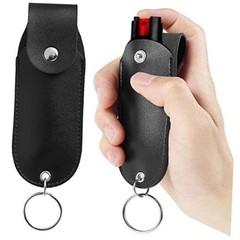 Pepper Spray Pouch, PU Leather Pepper Spray Holster, Mini Portable Top Flap