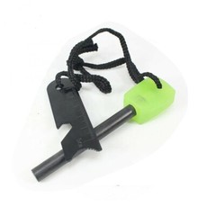 Flintsupplystore Glow-In-The-Dark Survival Fire Starter, 15,000 Strike Ferro Rod