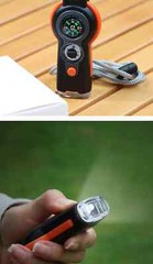 MULTI-FUNCTION 7-IN-1 WHISTLE/COMPASS/THERMOMETER/LIGHT/MAGNIFIER/MIRROR/STORAGE