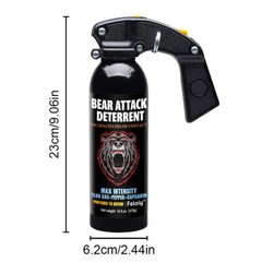 Feloiy Bear Repellent Spray w/ Holster Self Defense Protection 16 oz 35 Ft