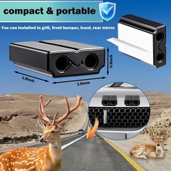 4-Pack Deer Whistles – Universal Animal Deterrent for Cars, SUVs & Motorcycles