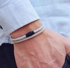 3pcs Double-Layer Survival Bracelet for Men, 4 mm / 19.5 cm