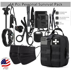 14in1 Outdoor Emergency Survival Gear Kit Camping Hiking Survival Gear Tools Kit