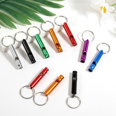120 Pcs Emergency Whistle with Keychain, Aluminum Survival Whistle Extra Loud…