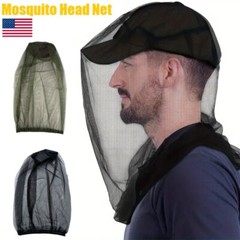 Mosquito Head Net Mesh Hat Protective Cover Fly Insects Bugs Camping Fishing