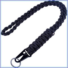 Braided 550 Paracord Neck Lanyard Keychain Heavy Duty HK Clip Survival ID Badge