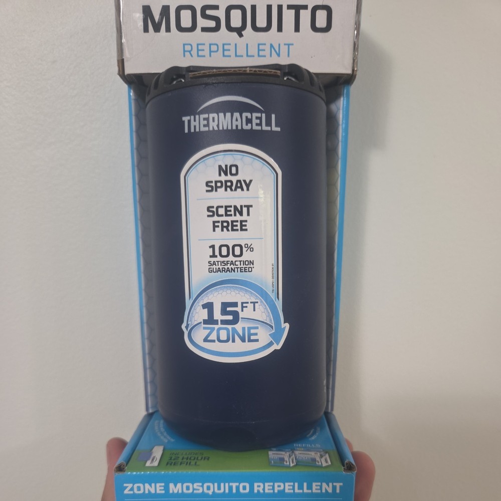 🚨THERMACELL MOSQUITO REPELLENT 15FT ZONE BONUS REFILL 0 SCENT PATIO SHIELD