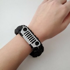 JEEP Grill 10 in 1 Paracord Life Saving Bracelet CJ YJ XJ JK Wrangler Liberty