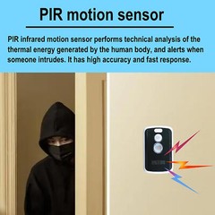Motion Sensor Alarm Perimeter Outdoor Camp Safe Outdoor Burglar Alarm 125db