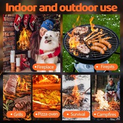150 PCS Fire Starters for Campfires Grill BBQ Camping Fireplace Fire Pit, Qui…