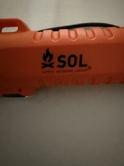 SOL Fire Lite USB Rechargeable Fire Starter Kit, Orange for Camping Hiking