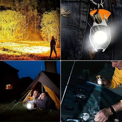 Portable Outdoor Strong Magnetic Mini Lighter Multifunctional Floodlight(blue)