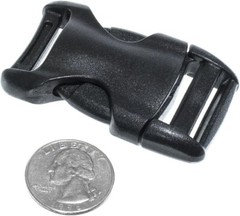 West Coast Paracord Black Side Release Buckles – 1″ – Double Bar