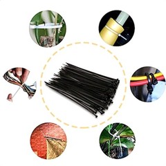400 Black Cable Zip Ties Assorted Sizes 100 PACK of 4″-12″ Camping Survival Gear