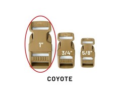 5 PACK – 1″ Inch Plastic Side Release Buckle for Webbing Strap – MADE IN THE USA