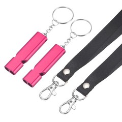 Emergency Whistle, 2 Pcs & Rose Red – Fitting for (Outdoor Camping/Hiking)
