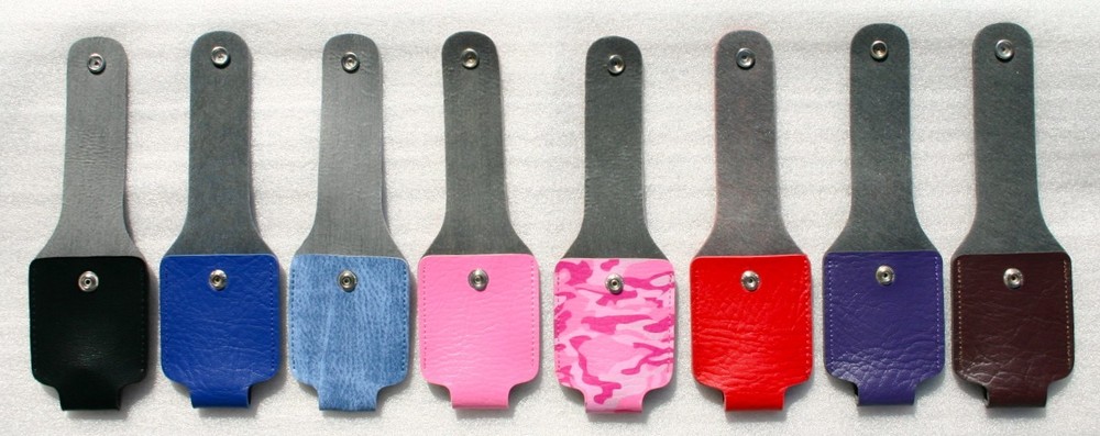 2 ounce oz Police Magnum leatherette case pepper spray holster with belt clip
