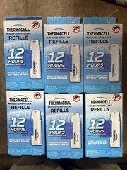 6x Thermacell Mosquito Repellent Refills 12 Hour Protection 3 Mats 1 Cartridge