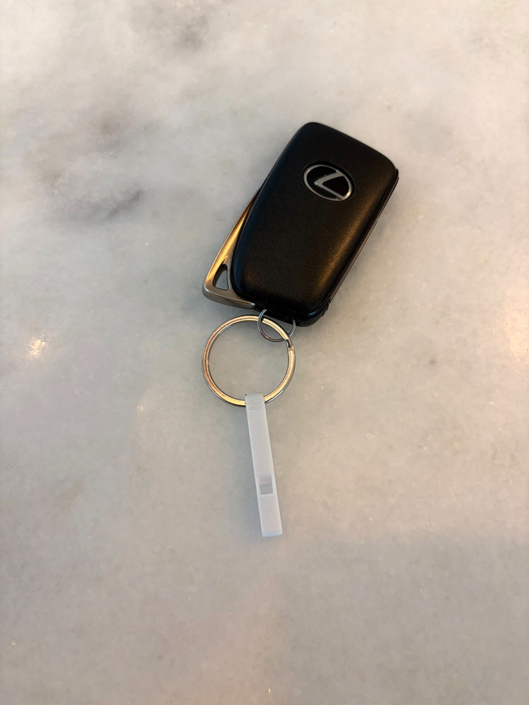 8 Pack Mini 105 dB Safety Whistle – Self-Defense Alarm | 3D Printed | Keychain