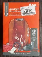 S.O.L. Adventure Ready Survival Survive Outdoors Longer Kit 13 Piece Kit