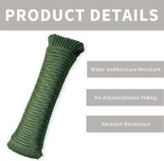 Paracord Rope, Reflective III Parachute Cord 7 Strand Core 550lb, 50ft Army