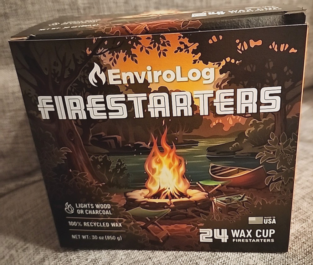 Fire starter, 2-24 cups/ total 48 cups for Fireplace, Wood, Stove, Fire Pit