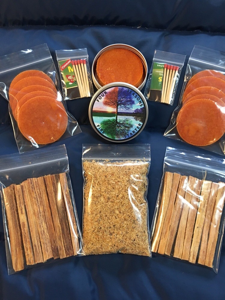Fire starter , Fat Wood , 15 Waterproof Wafers , Camping , Hiking , Hunting ,