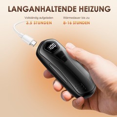 Hand Warmer Electric Set of 2 Pocket Warmer Reusable with 6000Mah 5 Heating