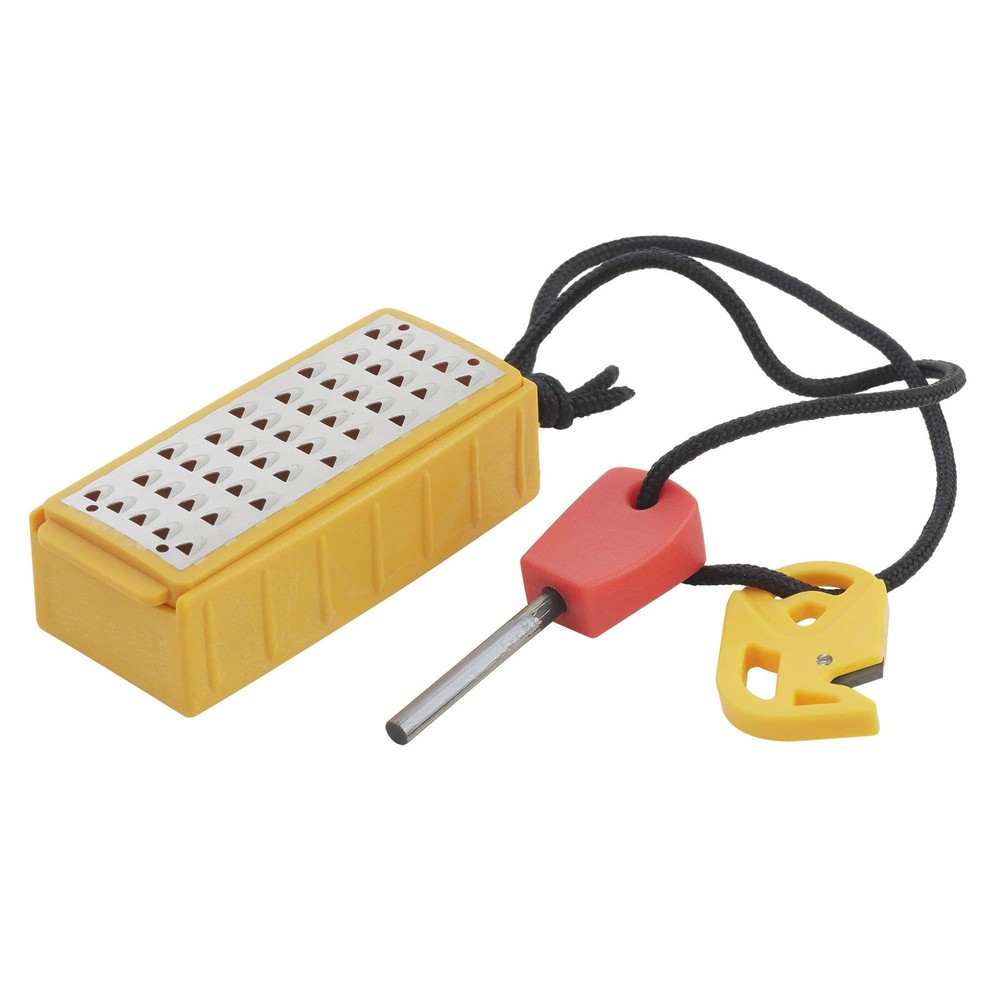 50562 Pack Pal Tinder Maker with Fire Starter – Stainless Steel Grater –Strik…