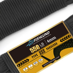 Paracord 550 Lb, 7 Strand Paracord Rope 50Ft 4Mm, Nylon Parachute Cord for Campi