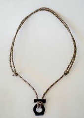 Adj. Fire Starter Necklace With Camo Fish & Fire 550 Paracord Survival Cord