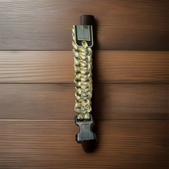 Camouflage Paracord Survival Rope Bracelet, USA, 9” Total Length, New