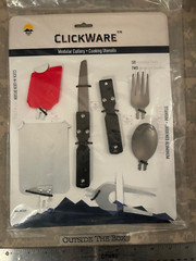 Sun Company: ClickWare «Backpacker Chef» 8+ pc Cookware set, Titanium/Aluminum