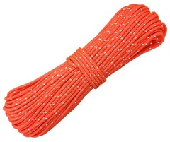Legnowit 2mm Fluorescent Reflective Guyline Camping Orange-65ft, Orange