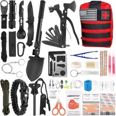 Compact Emergency Survival Kit For Camping Hunting Hiking Car RV Bug Out Bag