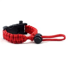 Paracord Survival Bracelet Fire Starter, Compass Whistle, SOS LED Light USA SHIP