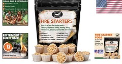 BBQ Grill Fire Starters – 30 Extra Large Pods^