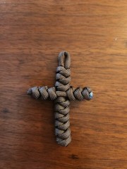 Handmade Cross 550 Paracord Key Chain/Hanger High Quality Made in USA