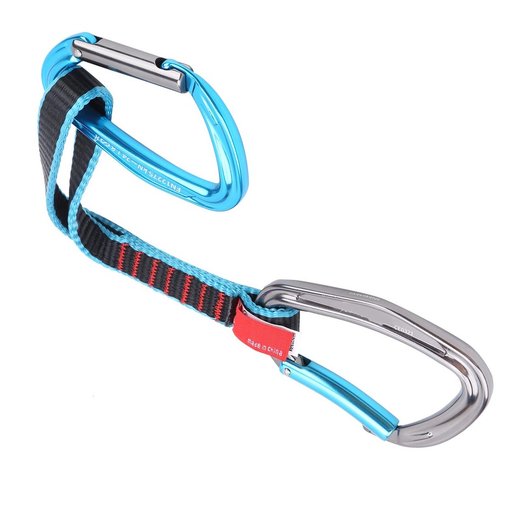 Security Lock Extender Quickdraw Sling Straight Curved Carabiner Aging…