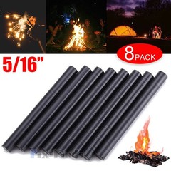 8x Waterproof Ferrocerium Fire Rod Flint Stick Camping Emergency Fire Starter