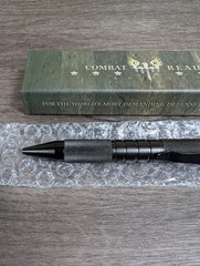 Combat Ready CBR373 Tactical Defense Pen Black Aluminum Survival Tool w/ Box